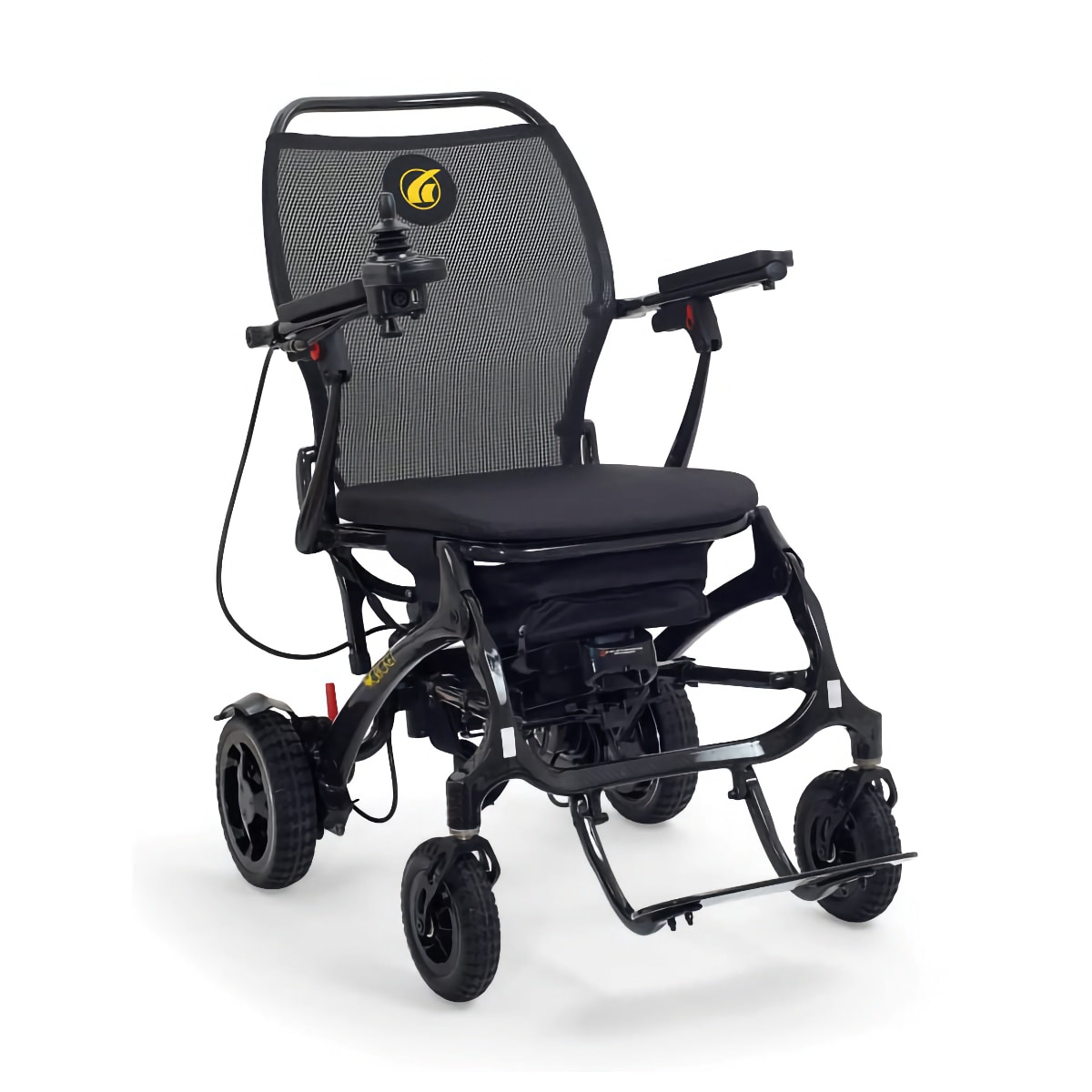 Golden Cricket foldable power wheelchair with mesh seat back