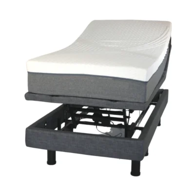 Golden  Passport  Hi  Low  Adjustable  Bed With  Dual  Zone  Vibrating  Massage    Twin XL  Bed With  Mattress Raised